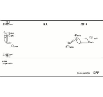 Výfukový systém WALKER FIK026491BB