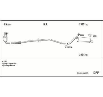 Výfukový systém WALKER FIK026492B