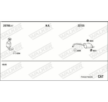 Výfukový systém WALKER FIK027952A