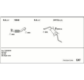 Výfukový systém WALKER FIK030473AA