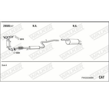 Výfukový systém WALKER FIK033398A