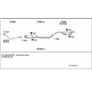 Výfukový systém WALKER FIT10697A