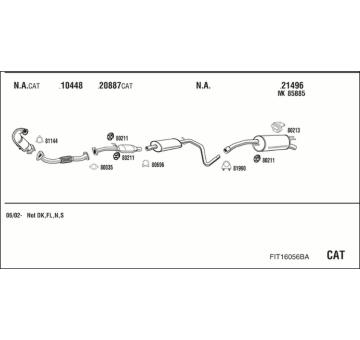 Výfukový systém WALKER FIT16056BA