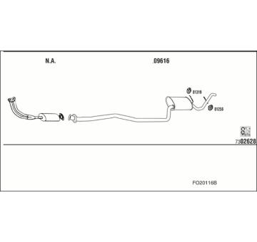 Výfukový systém WALKER FO20116B