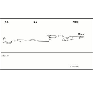 Výfukový systém WALKER FO20224B