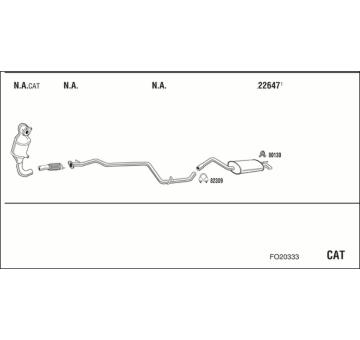 Výfukový systém WALKER FO20333