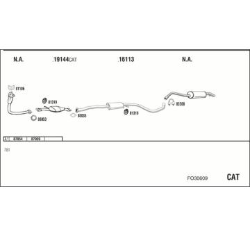 Výfukový systém WALKER FO30609