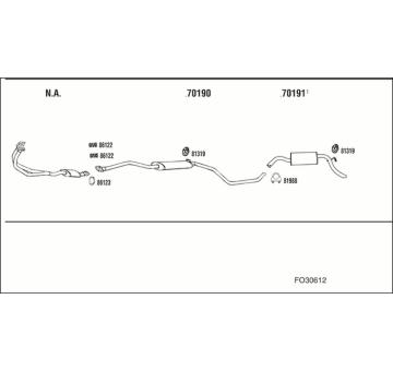 Výfukový systém WALKER FO30612
