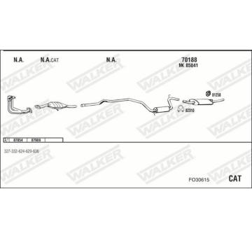 Výfukový systém WALKER FO30615