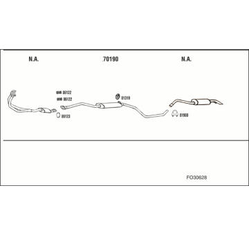 Výfukový systém WALKER FO30628