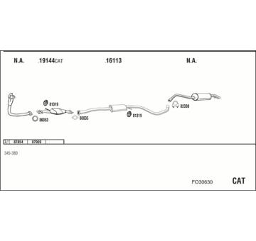 Výfukový systém WALKER FO30630