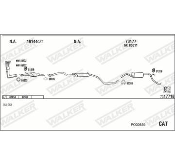 Výfukový systém WALKER FO30639
