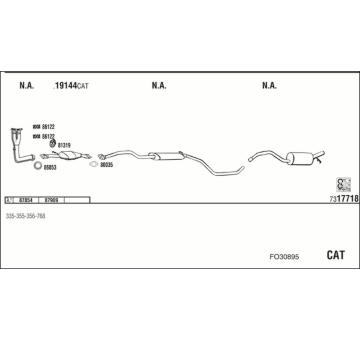Výfukový systém WALKER FO30895