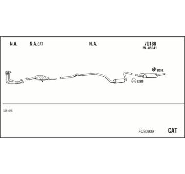 Výfukový systém WALKER FO30909