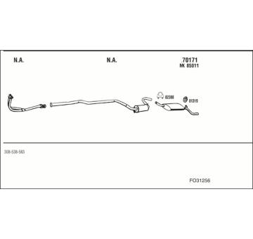 Výfukový systém WALKER FO31256