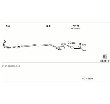 Výfukový systém WALKER FO31259B