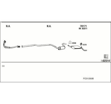 Výfukový systém WALKER FO31260B