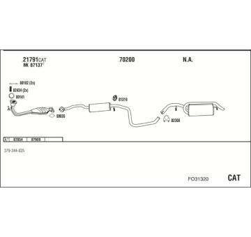 Výfukový systém WALKER FO31320