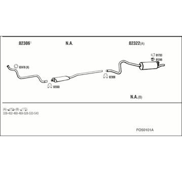 Výfukový systém WALKER FO50101A