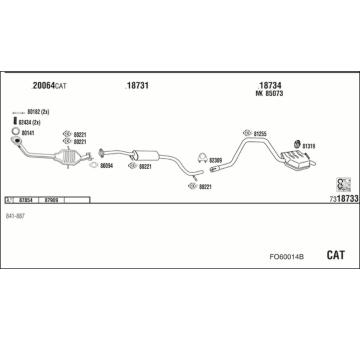 Výfukový systém WALKER FO60014B