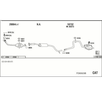 Výfukový systém WALKER FO60023B