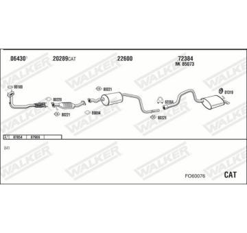 Výfukový systém WALKER FO60076