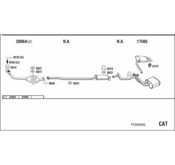 Výfukový systém WALKER FO60085