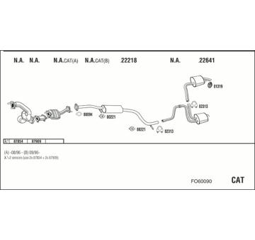 Výfukový systém WALKER FO60090
