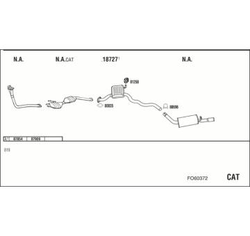 Výfukový systém WALKER FO60372