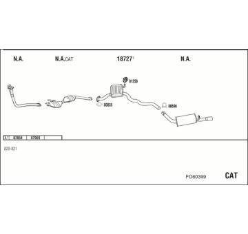 Výfukový systém WALKER FO60399