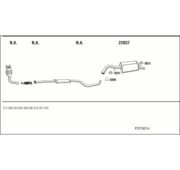 Výfukový systém WALKER FO75014
