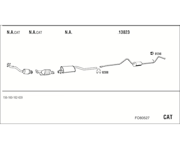 Výfukový systém WALKER FO80527
