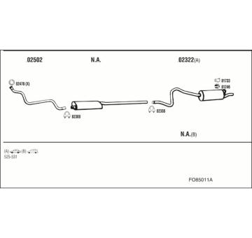 Výfukový systém WALKER FO85011A