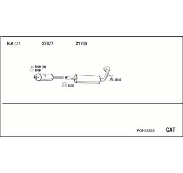Výfukový systém WALKER FOH16303