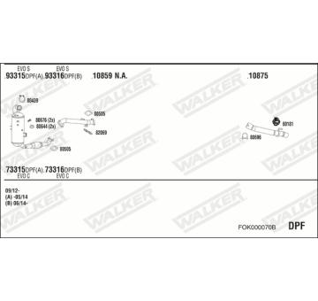 Výfukový systém WALKER FOK000070B