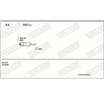 Výfukový systém WALKER FOK003905A