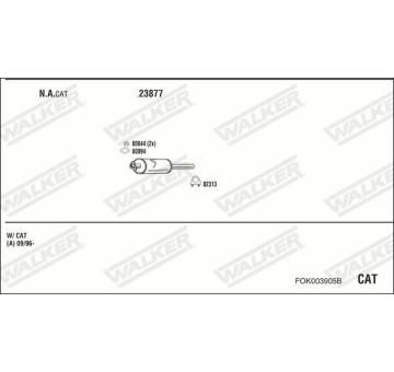 Výfukový systém WALKER FOK003905B