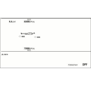 Výfukový systém WALKER FOK007021