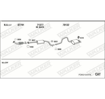 Výfukový systém WALKER FOK015447A