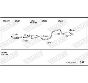 Výfukový systém WALKER FOK015493A