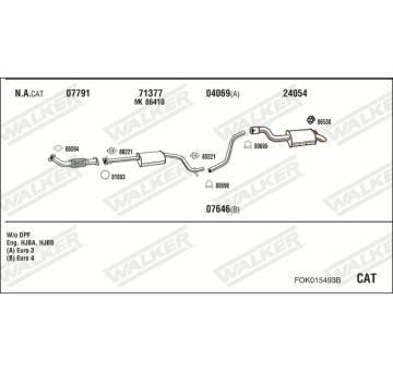 Výfukový systém WALKER FOK015493B