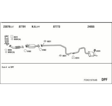 Výfukový systém WALKER FOK019764B