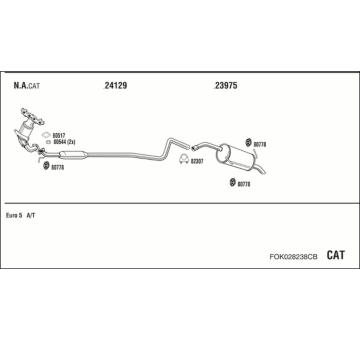 Výfukový systém WALKER FOK028238CB