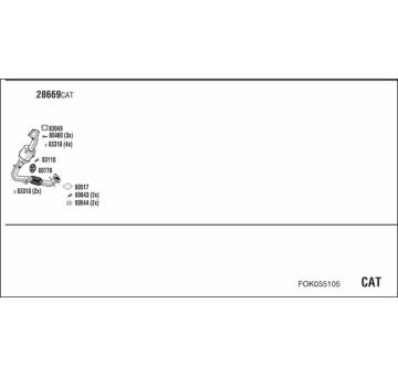 Výfukový systém WALKER FOK055105