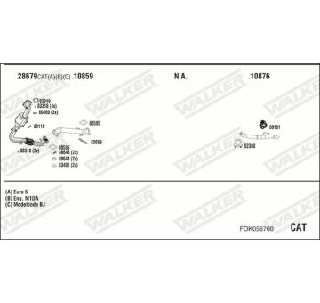 Výfukový systém WALKER FOK056760