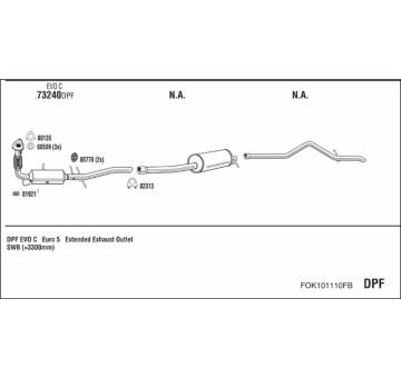 Výfukový systém WALKER FOK101110FB