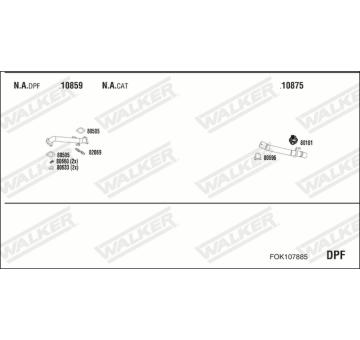 Výfukový systém WALKER FOK107885