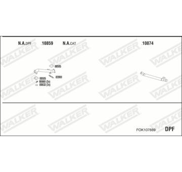 Výfukový systém WALKER FOK107889