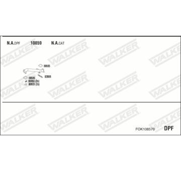 Výfukový systém WALKER FOK108570