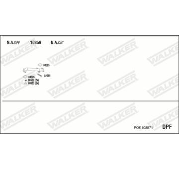 Výfukový systém WALKER FOK108571